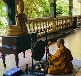 Buddhistischer Moench aus dem Sueden Sri Lankas 13