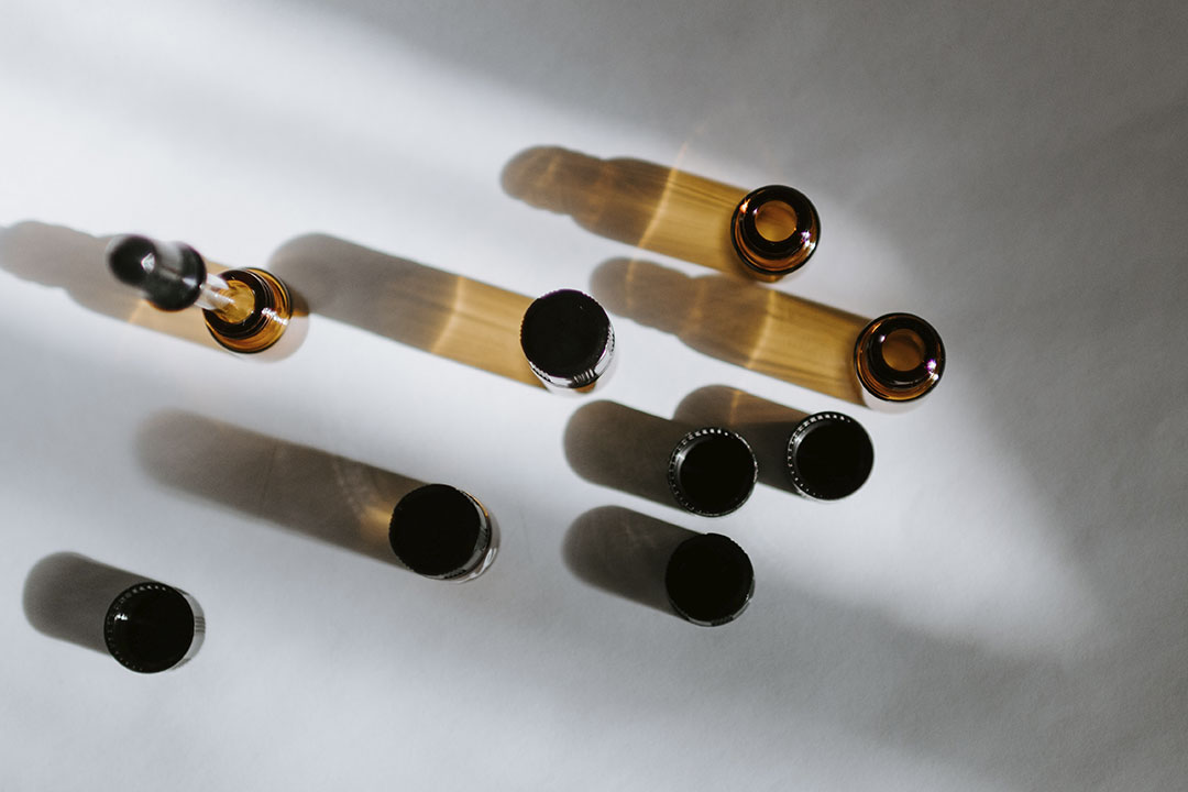 Homoeopathie Braune Flaschen