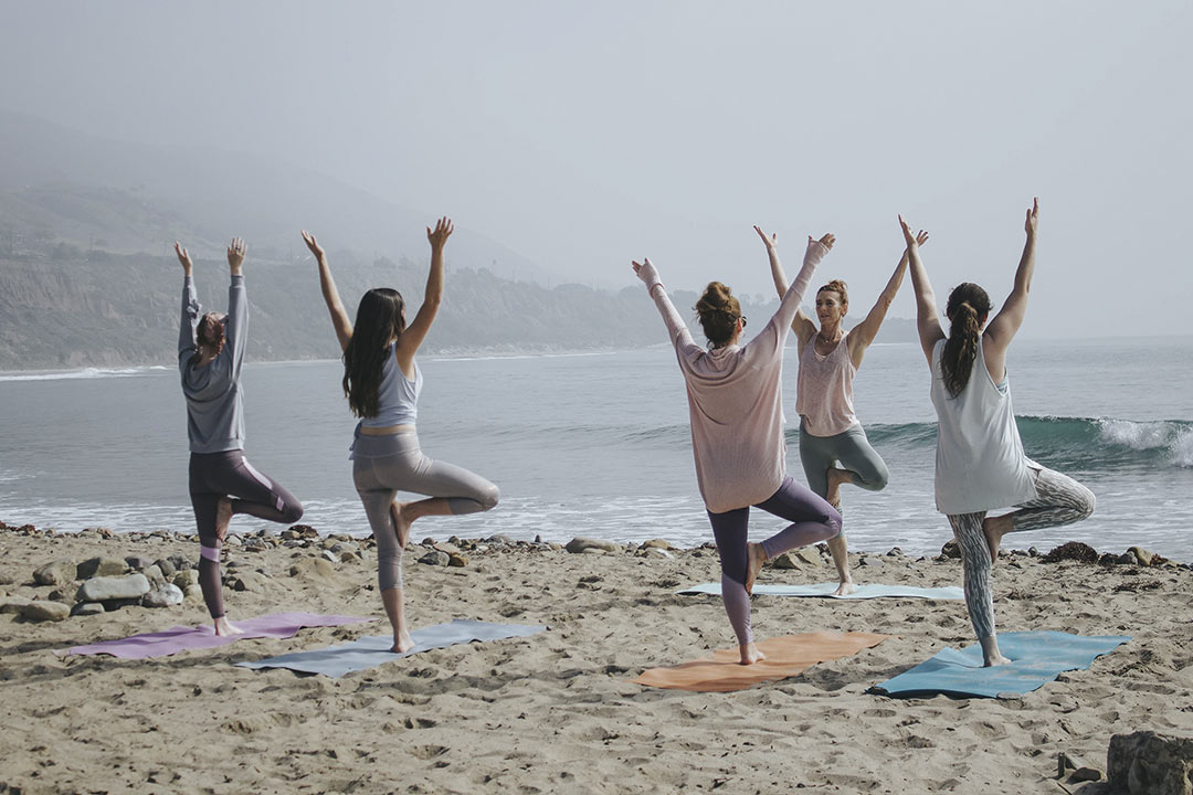 Yoga am Strand